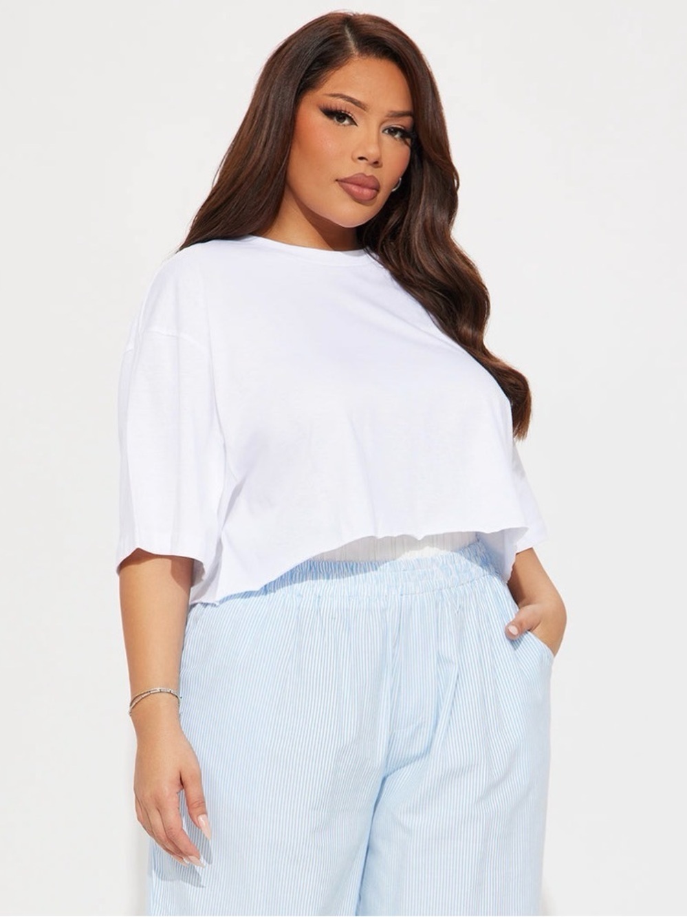Fashion Nova The Oversized Cropped Tee